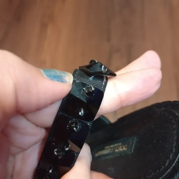 Dolce &amp; Gabbana Black Flats Slingback Charmeuse Shoes