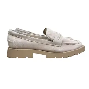 Dolce Vita Womens Penny Loafers Elias Suede‎ Chunky Platform Beige Size 11