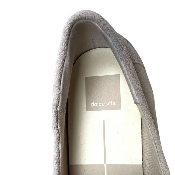 Dolce Vita Womens Penny Loafers Elias Suede‎ Chunky Platform Beige Size 11