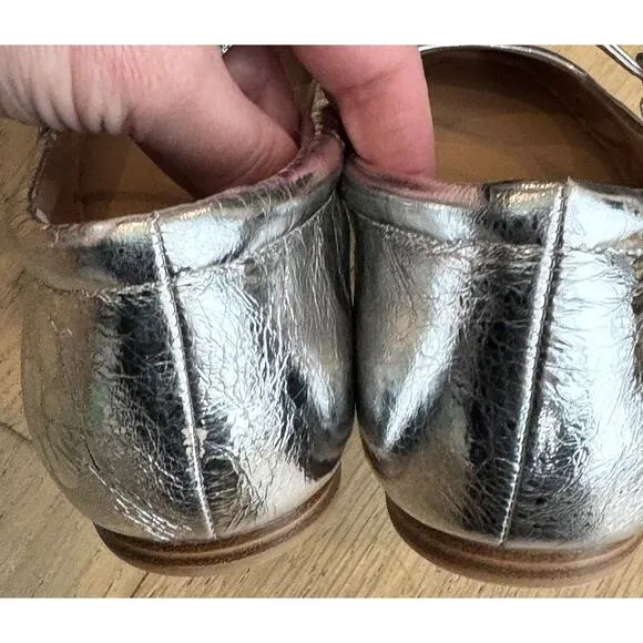 Dolce Vita Women's Reyes Mary Jane Flats Silver size 8