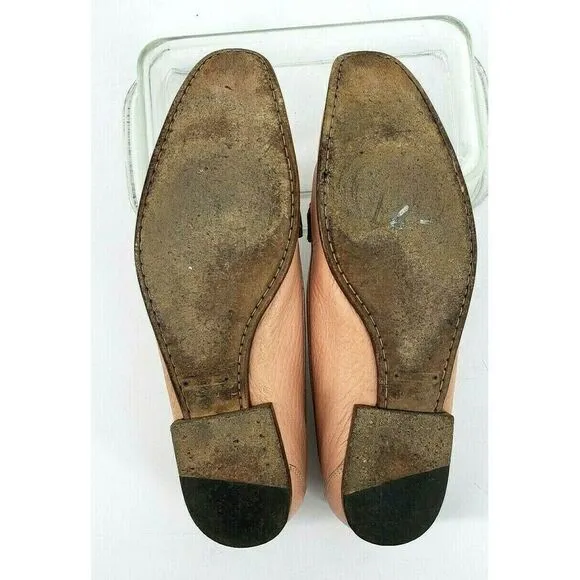 DOLCE &amp; GABBANA Pink Nude Loafer Shoes Flats