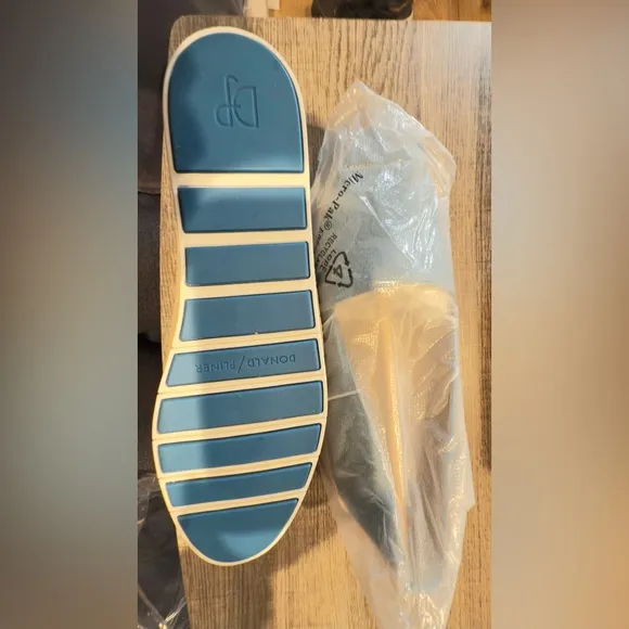 Donald J. Pliner Blue and Tan Espadrilles with Jute Sole