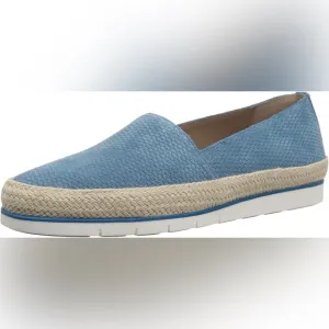 Donald J. Pliner Blue and Tan Espadrilles with Jute Sole