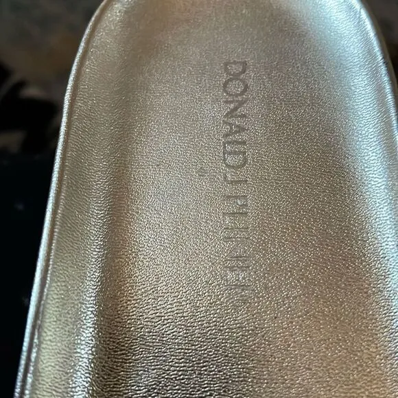 Donald J. Pliner FIFI Wedge Platform Sandal Gold 10