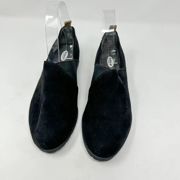 Dr. Scholl’s Women’s Retrograde Black Microfiber Slip on Loafers, NEW Size 6