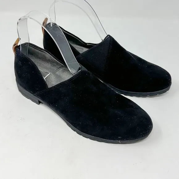 Dr. Scholl’s Women’s Retrograde Black Microfiber Slip on Loafers, NEW Size 6