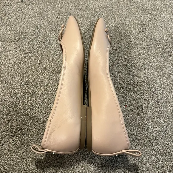 Draper James Taylor Leather Beige Ballet Pink Flats