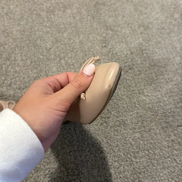 Draper James Taylor Leather Beige Ballet Pink Flats