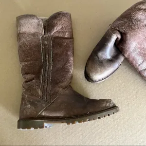 Draper of Glastonbury UGG Sheepskin Leather Shearling Boots