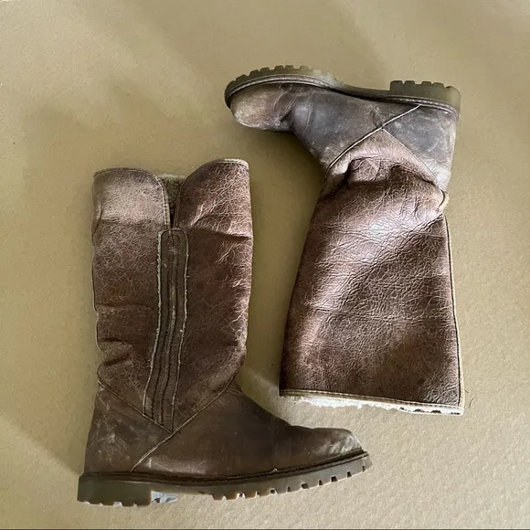 Draper of Glastonbury UGG Sheepskin Leather Shearling Boots