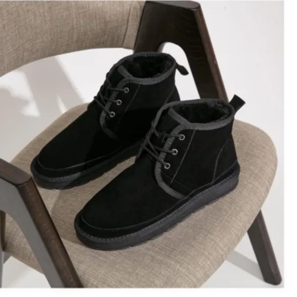 Dream Pairs Men's Winter Boots Suede Snow  Leather Mid-Calf sz 10 NEW #H336