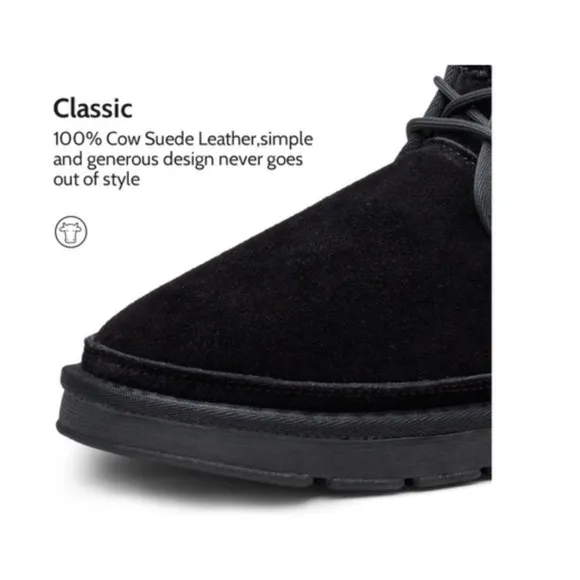 Dream Pairs Men's Winter Boots Suede Snow  Leather Mid-Calf sz 10 NEW #H336