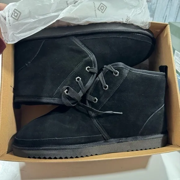 Dream Pairs Men's Winter Boots Suede Snow  Leather Mid-Calf sz 10 NEW #H336
