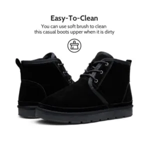Dream Pairs Men's Winter Boots Suede Snow  Leather Mid-Calf sz 10 NEW #H336
