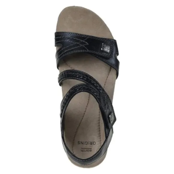 Earth Origins Bosk Benson Leather Ankle Strap Sandals Woman’s 10M