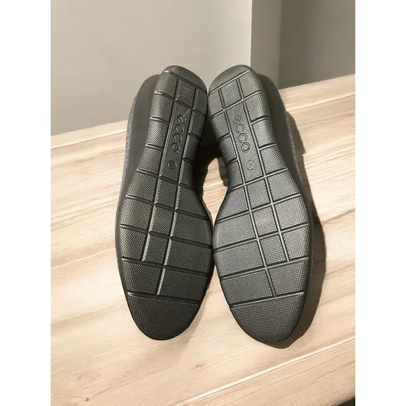 ECCO Felicia Stretch Slip-On Wedge Loafers Dark Heathered Grey EU 41 US 10-10.5
