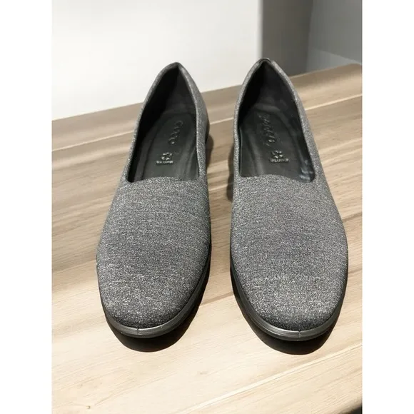 ECCO Felicia Stretch Slip-On Wedge Loafers Dark Heathered Grey EU 41 US 10-10.5