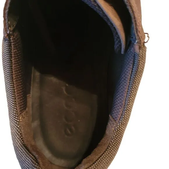 ECCO Irving Casual Mens 11  Tie Oxford Sneakers Dark Clay