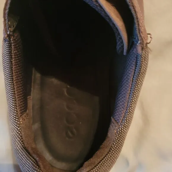 ECCO Irving Casual Mens 11  Tie Oxford Sneakers Dark Clay