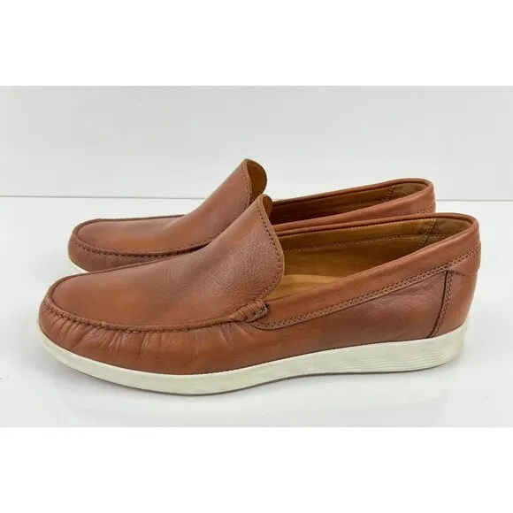 ECCO  Lite Moc Men's Leather Moccasin Brown Size EU 46 12-12 1/2
