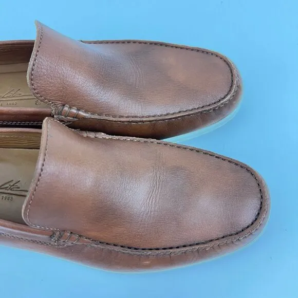 ECCO  Lite Moc Men's Leather Moccasin Brown Size EU 46 12-12 1/2