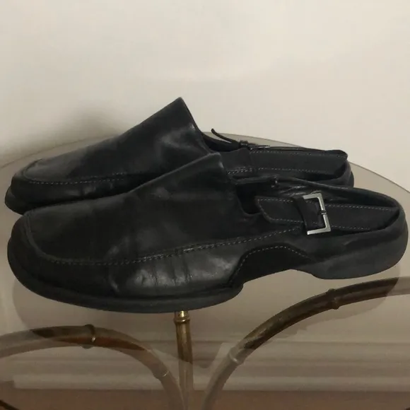 ECCO Slingback Flats Black Leather Upper &amp; insole