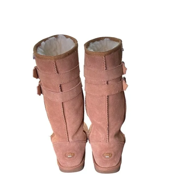 Emu Wool Buckle Winter Snow Boots Size 6