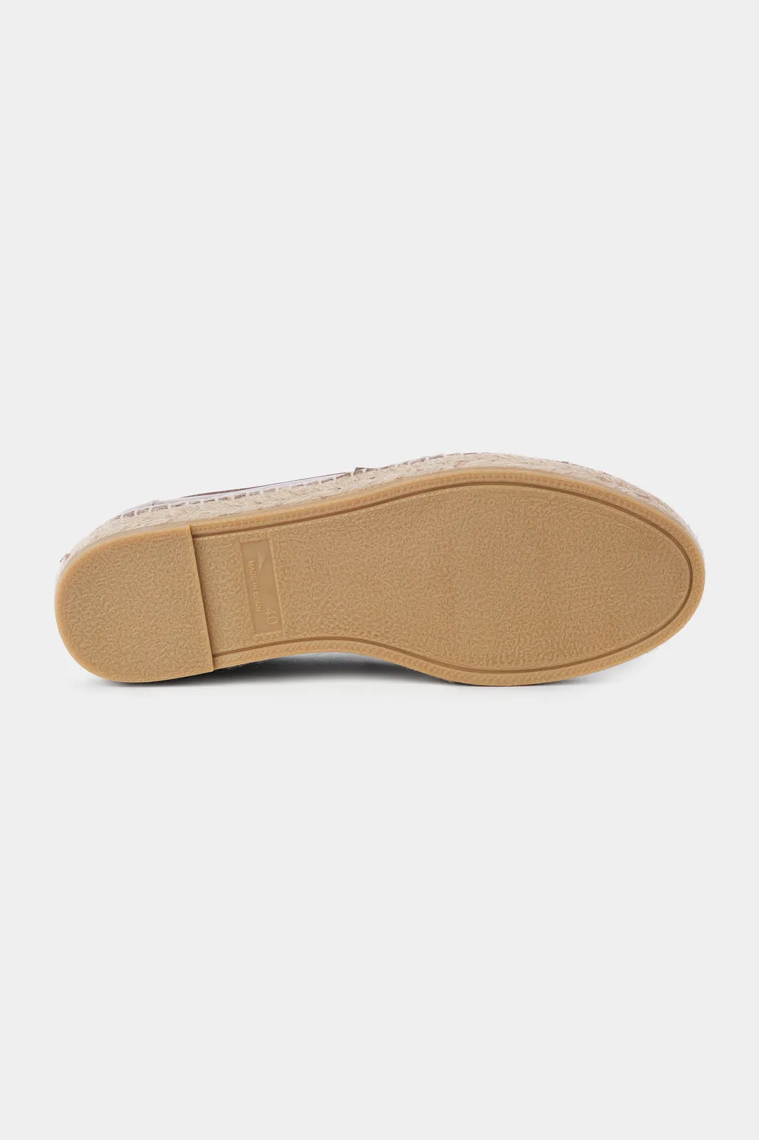 Espadrille en cuir - Beige