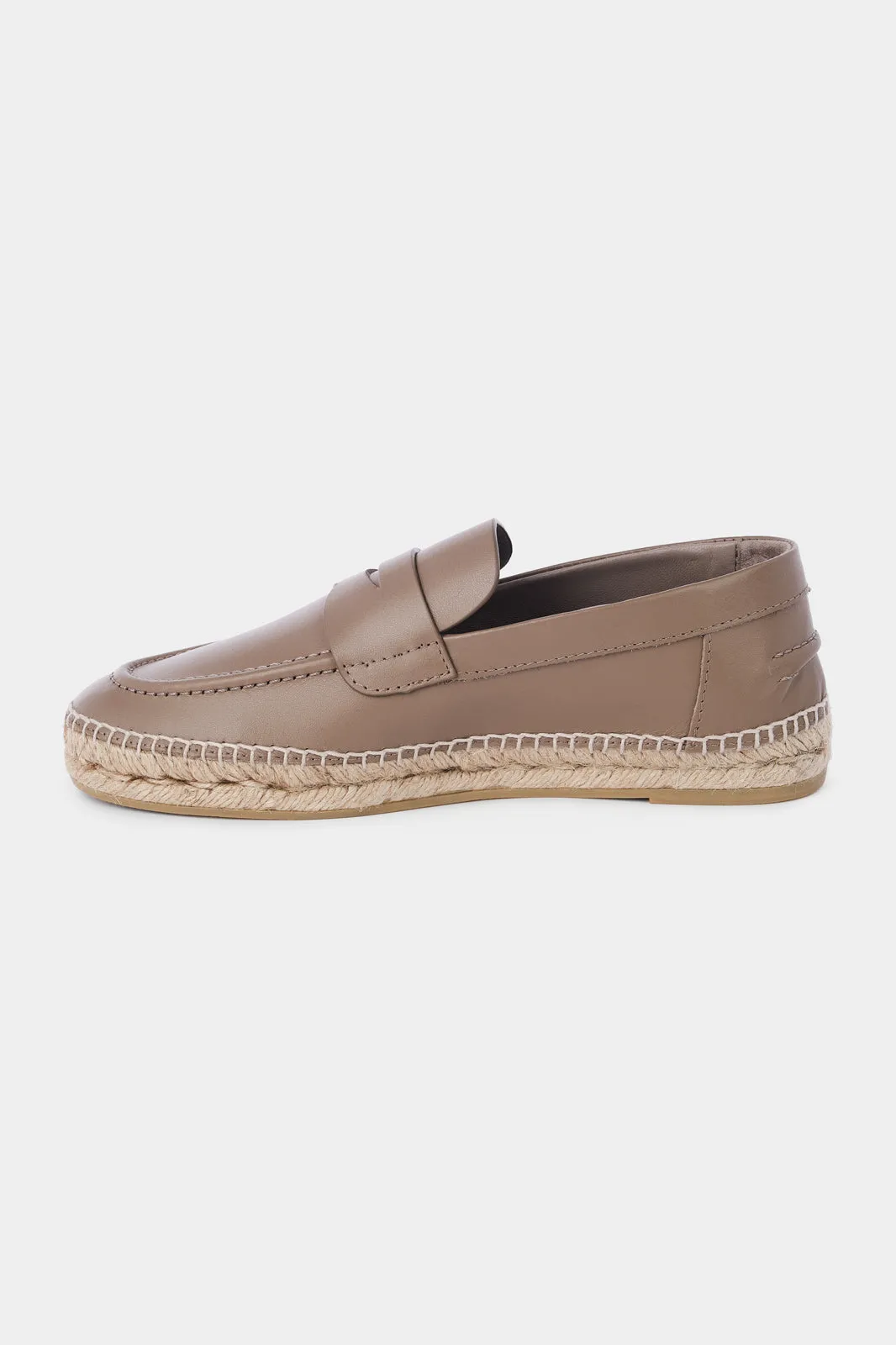 Espadrille en cuir - Beige