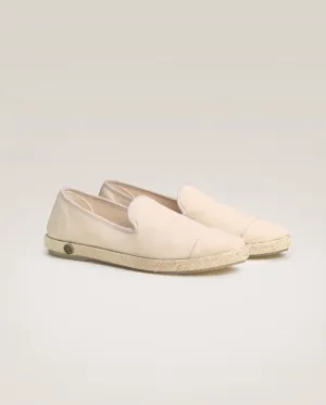 Espadrille homme coton, ivoire