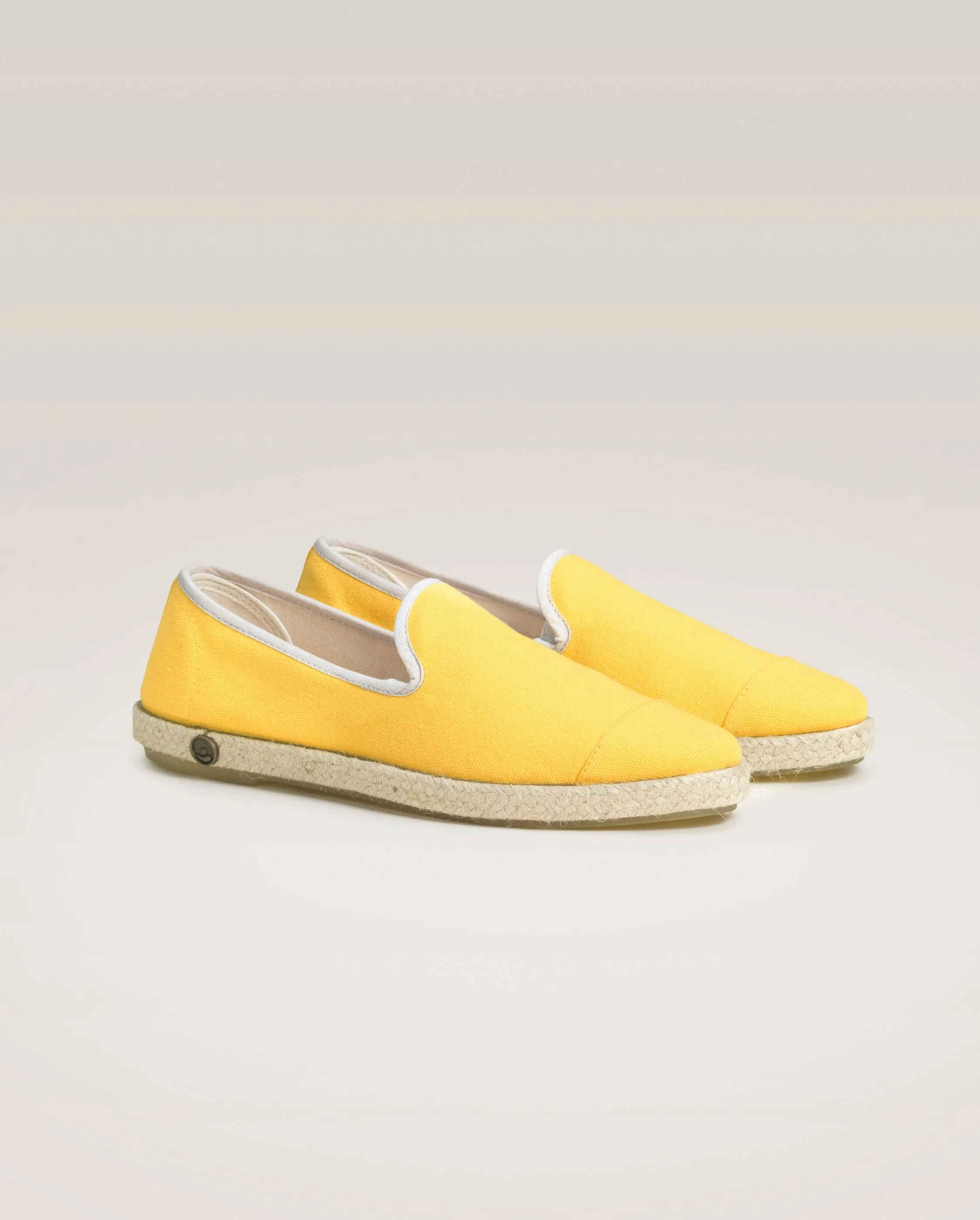 Espadrille homme coton, jaune