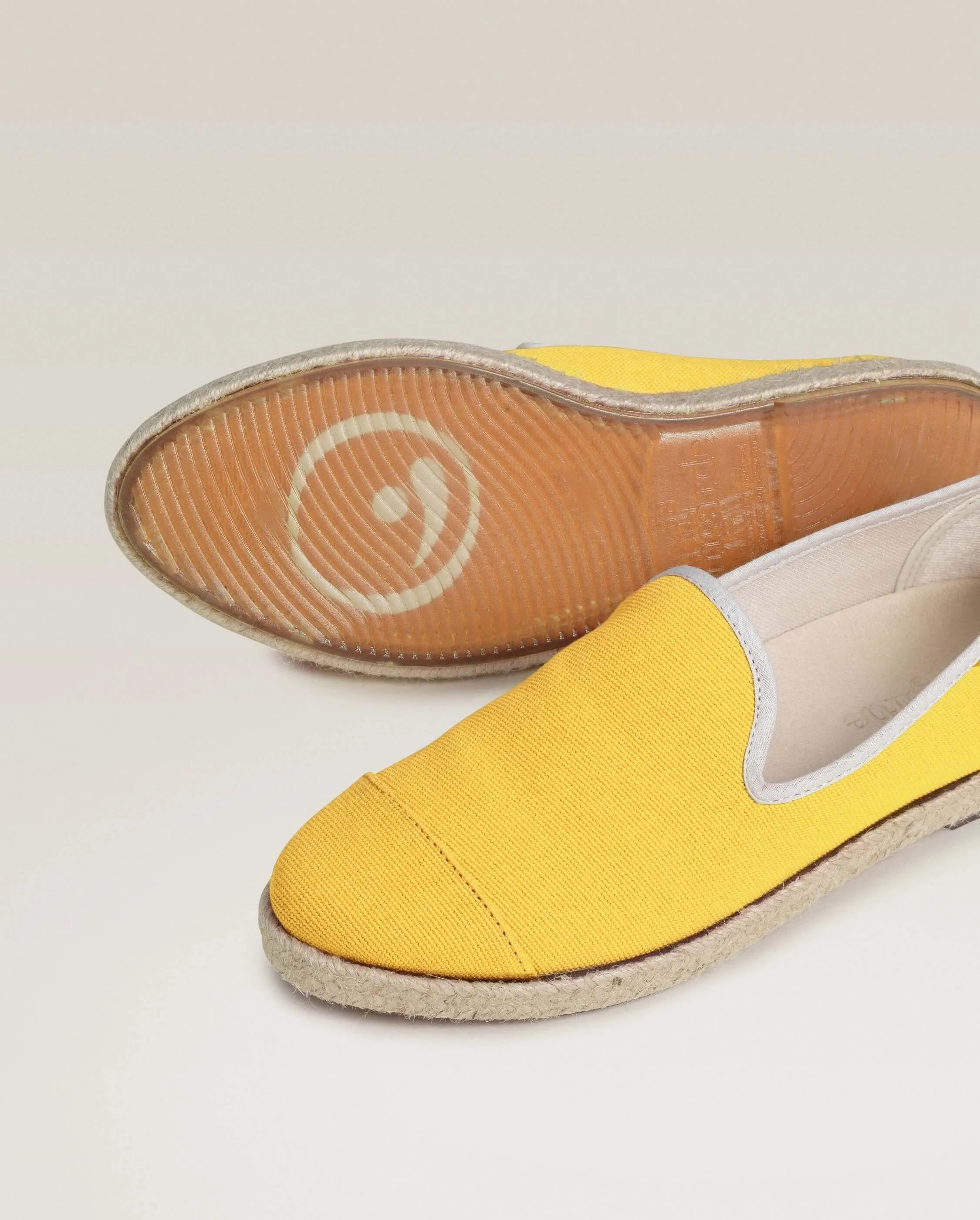 Espadrille homme coton, jaune