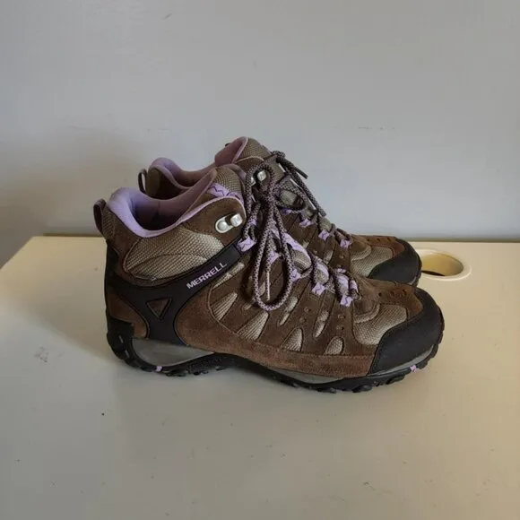 EUC Merrill Stone/Orchid Hiking Boots