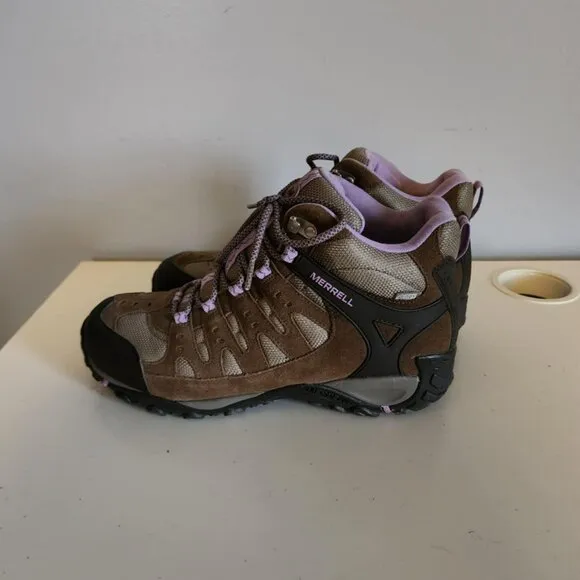 EUC Merrill Stone/Orchid Hiking Boots