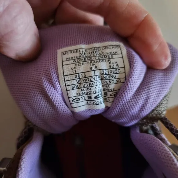 EUC Merrill Stone/Orchid Hiking Boots