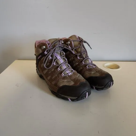 EUC Merrill Stone/Orchid Hiking Boots
