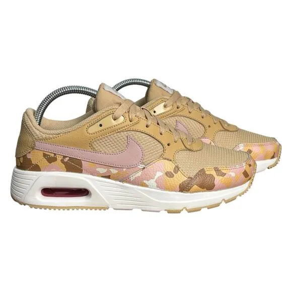 EUC Nike Air Max SC Sneakers Women’s 8.5 Sesame Pink Camouflage Retro Running