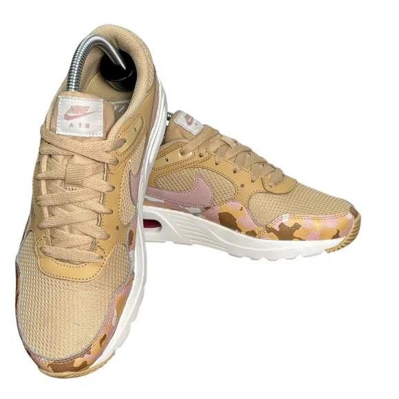 EUC Nike Air Max SC Sneakers Women’s 8.5 Sesame Pink Camouflage Retro Running