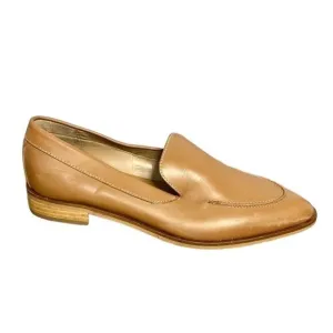 Everlane caramel leather pointed tapered toe loafers size 8 new