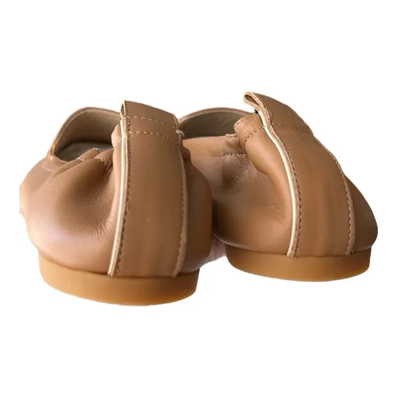 EVERLANE Caramel Tan The Day Loafer Preppy Flats Leather Modern Classic, 10.5