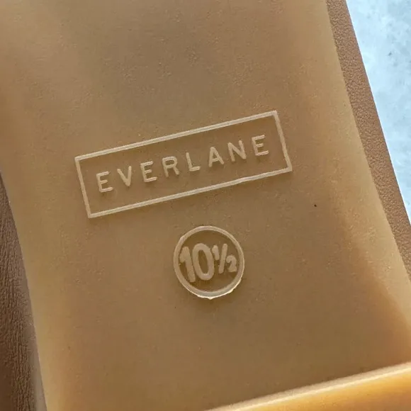 EVERLANE Caramel Tan The Day Loafer Preppy Flats Leather Modern Classic, 10.5