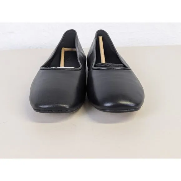 Everlane Day Mary Jane Ballet Flats Womens 9 Black Leather Preppy Minimal NWOT