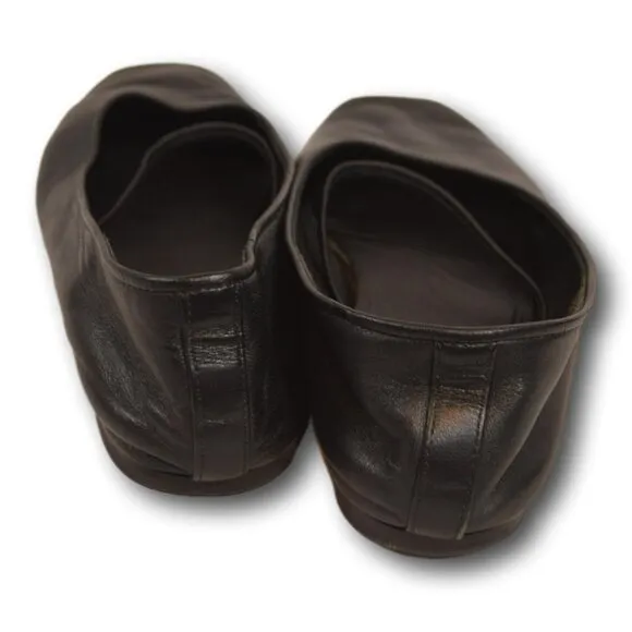 Everlane Day Mary Jane Leather Flats Women's Size: 9 Black Square Toe