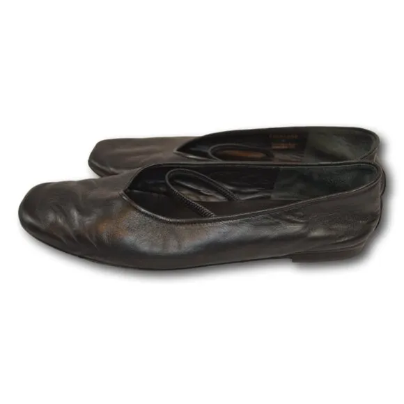 Everlane Day Mary Jane Leather Flats Women's Size: 9 Black Square Toe