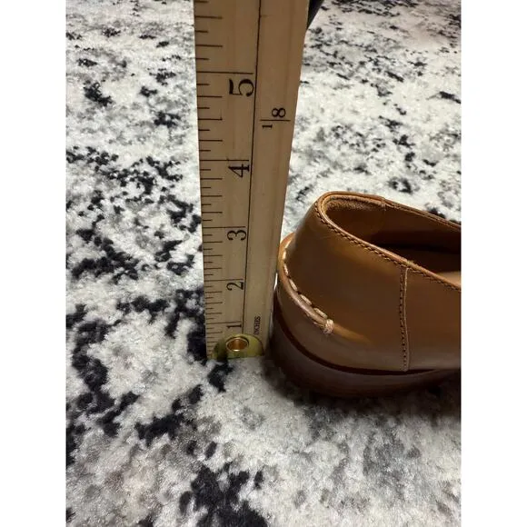 Everlane Loafers Women 7 Camel Brown Leather Slip On Minimalist Clean Girl