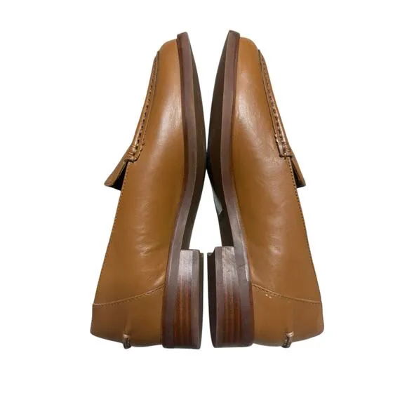 Everlane Loafers Women 7 Camel Brown Leather Slip On Minimalist Clean Girl