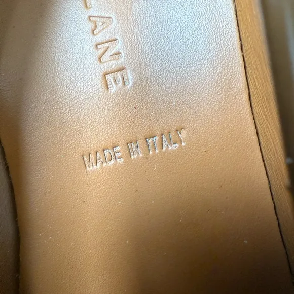 EVERLANE Modern Penny Loafers Shoes Classic Preppy Patent Leather Italy Cognac 8