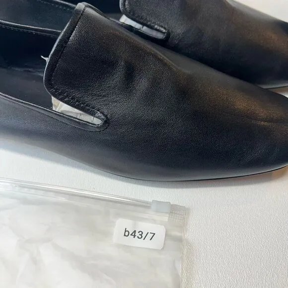 Everlane The Day Loafer Flats Italian Leather Shoes Black Size 11 NEW