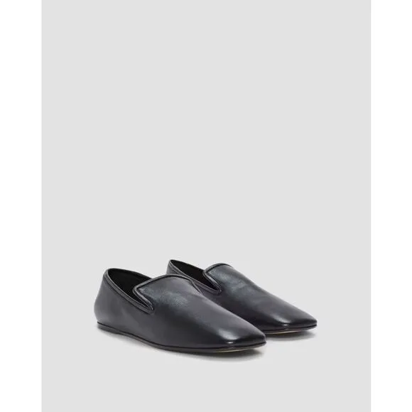 Everlane The Day Loafer Flats Italian Leather Shoes Black Size 11 NEW