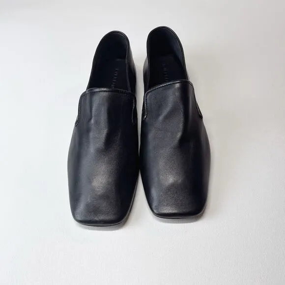 Everlane The Day Loafer Flats Italian Leather Shoes Black Size 11 NEW